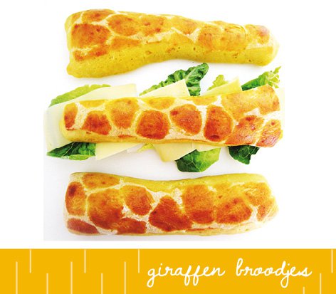 Creatieve lunch: Giraffenbroodjes